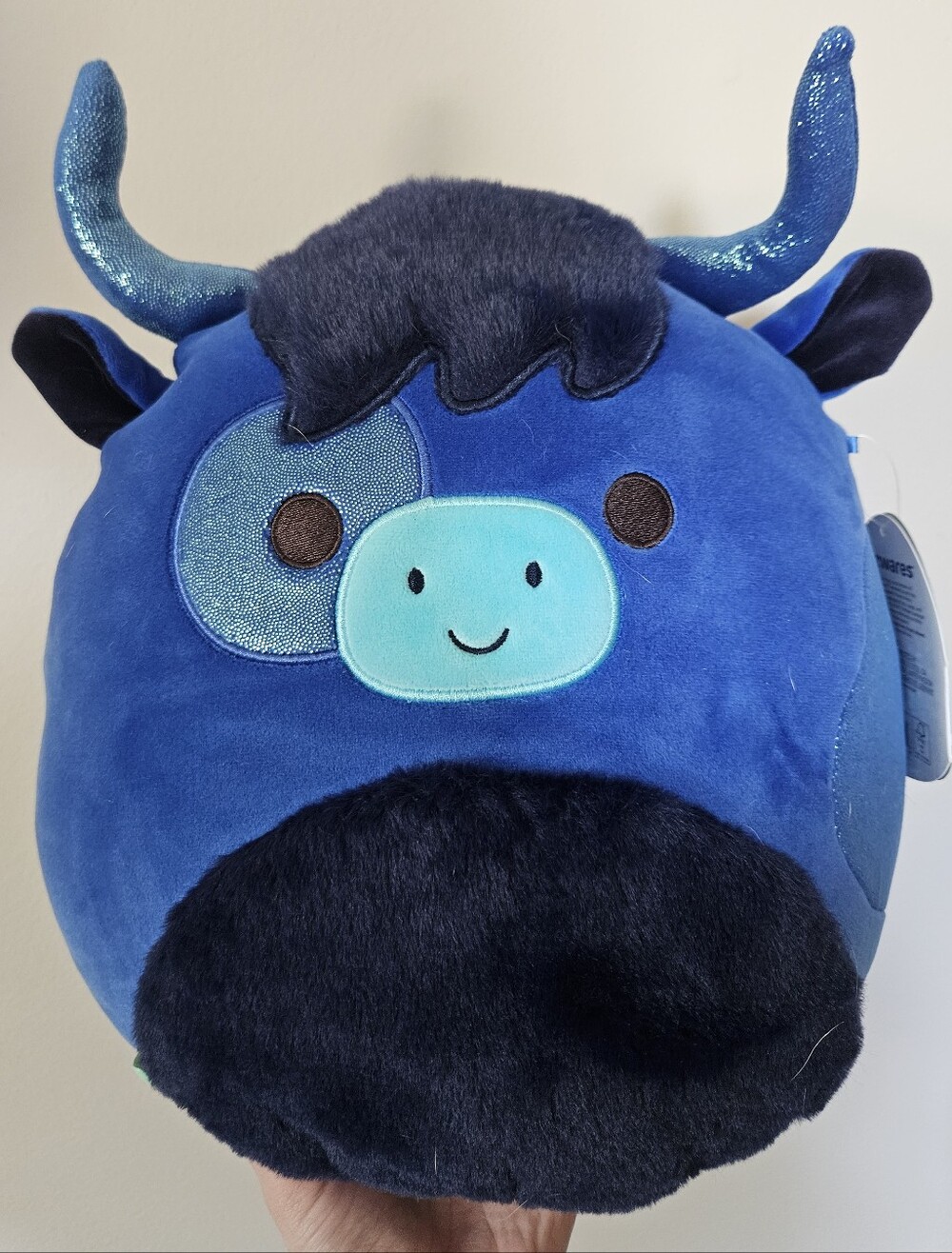 NWT Squishmallows Osgood The Blue Shimmery Bull 2026 Squishmallows Day 10" Cow